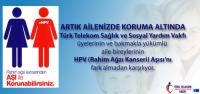 TTSYV'DAN HPV AŞI KAMPANYASI