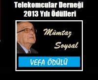 VEFA ÖDÜLÜ : MÜMTAZ SOYSAL