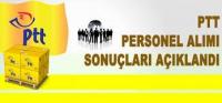 PTT PERSONEL ALIMI SONUÇLARI AÇIKLANDI 
