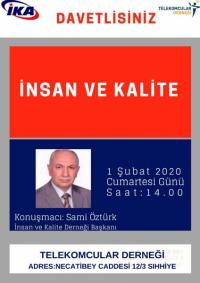 ´İNSAN ve KALİTE´ KONULU KONFERANS