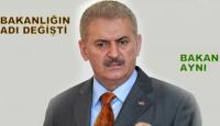 ULAŞTIRMA BAKANLIĞININ ADI DEĞİŞTİ