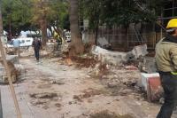 ESKİ PTT BİNASINDA RESTORASYON REZALETİ