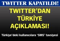 ...VE TWİTTER&acute;A ERİŞİM KESİLDİ!