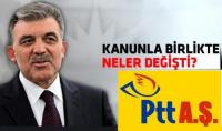 CUMHURBAŞKANI PTT KANUNUNU ONAYLADI