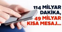 6 AYDA 114,4 MİLYAR DAKİKA KONUŞTUK!