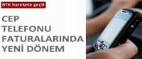 CEP FATURALARINA YENİ DÜZENLEME GELİYOR!