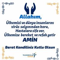 BERAT KANDİLİNİZ MÜBAREK OLSUN.