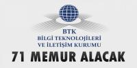 BTK’YA MEMUR ALIMI BAŞVURULARI YARIN...