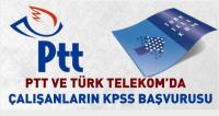 PTT VE TELEKOM´CULARIN KPSS BAŞVURUSU