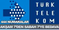 444´LÜ NUMARALAR 19´DAN 07´YE BEDAVA