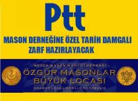 PTT&acute;DEN MASON DERNEĞİNE ÖZEL ZARF!