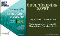 ÖDÜL TÖRENİNE DAVETLİSİNİZ