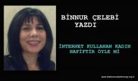 İNTERNET KULLANAN KADIN