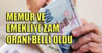 MEMUR VE EMEKLİYE ZAM!