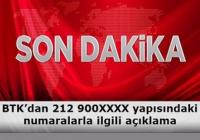 BTK 900&acute;LÜ NUMARALARA AÇIKLIK GETİRDİ